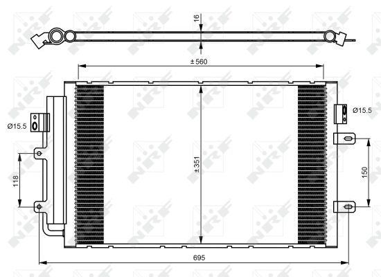 Skraplacz klimatyzacji NRF 350083