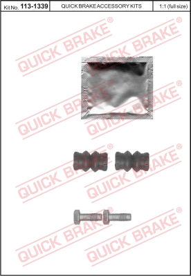 Zestaw naprawczy zacisk hamulcowy QUICK BRAKE 113-1339