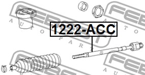 Drążek kierowniczy FEBEST 1222-ACC