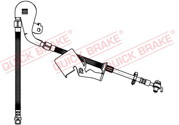 Przewód hamulcowy elastyczny QUICK BRAKE 58.804X