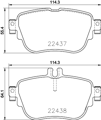 Klocki hamulcowe HELLA 8DB 355 025-781