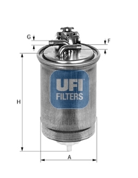 Filtr paliwa UFI 55.427.00