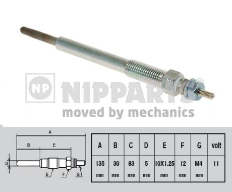 Świeca żarowa NIPPARTS J5710502