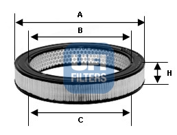 Filtr powietrza UFI 30.803.00