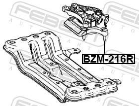 Zawieszenie, automatyczna skrzynia biegów FEBEST BZM-216R