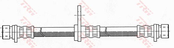 Przewód hamulcowy elastyczny TRW PHA367