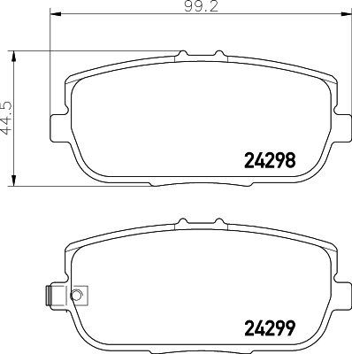 Klocki hamulcowe HELLA 8DB 355 006-781