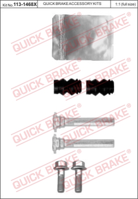 Zestaw tulei prowadzących zacisk hamulca QUICK BRAKE 113-1468X