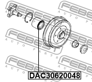 Łożysko koła FEBEST DAC30620048