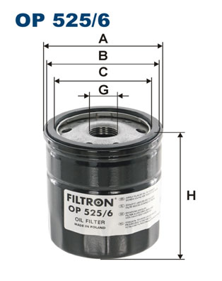 Filtr oleju FILTRON OP525/6