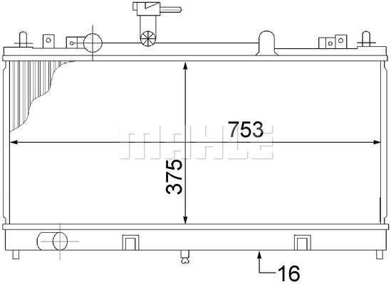 Chłodnica MAHLE CR 1475 000S