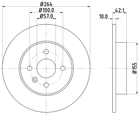 Tarcza hamulcowa HELLA PAGID 8DD 355 110-271
