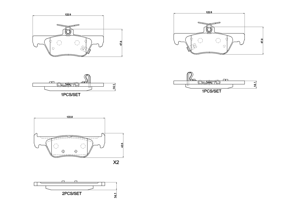 Klocki hamulcowe BREMBO P 28 110