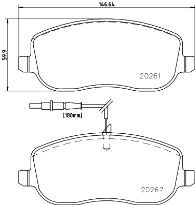 Klocki hamulcowe HELLA 8DB 355 010-501