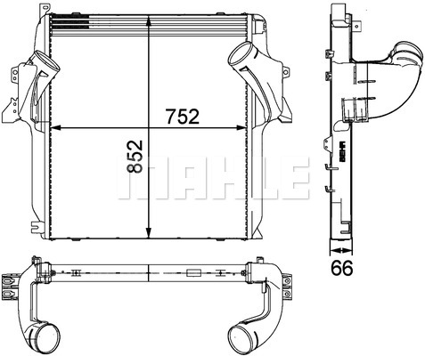 Chłodnica powietrza intercooler MAHLE CI 101 000P