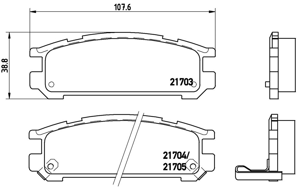 Klocki hamulcowe BREMBO P 78 005