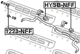 Guma stabilizatora FEBEST HYSB-NFF