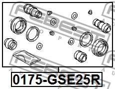 Zestaw naprawczy zacisku FEBEST 0175-GSE25R