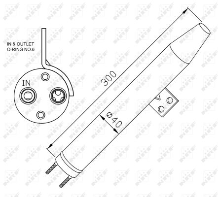 Osuszacz klimatyzacji NRF 33306