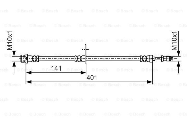 Przewód hamulcowy elastyczny BOSCH 1 987 481 979