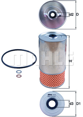 Filtr oleju MAHLE OX 78D