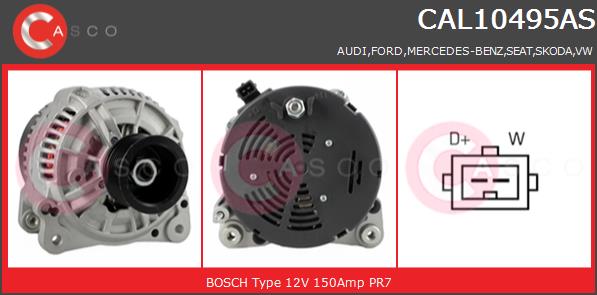 Alternator CASCO CAL10495AS