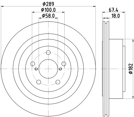 Tarcza hamulcowa HELLA PAGID 8DD 355 115-121