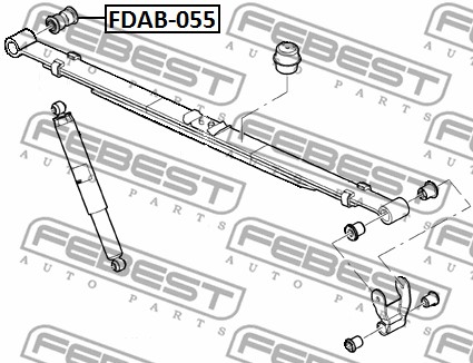 Tuleja pióra resora FEBEST FDAB-055