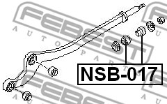 Tuleja wahacza FEBEST NSB-017