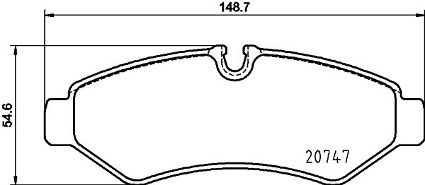 Klocki hamulcowe HELLA 8DB 355 036-861