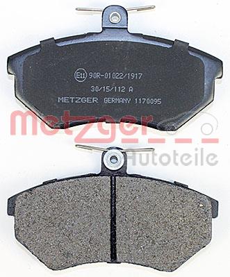 Klocki hamulcowe METZGER 1170095