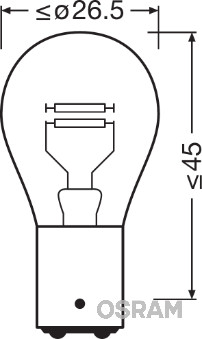 Żarówka światła STOP OSRAM 7225-02B