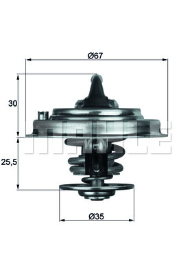 Termostat MAHLE TX 30 71D