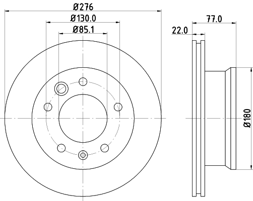 Tarcza hamulcowa HELLA PAGID 8DD 355 128-251