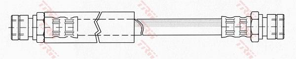 Przewód hamulcowy elastyczny TRW PHA247