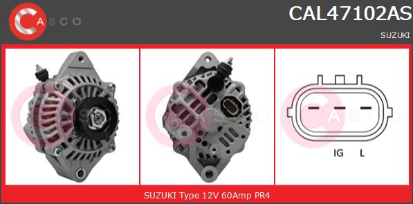 Alternator CASCO CAL47102AS