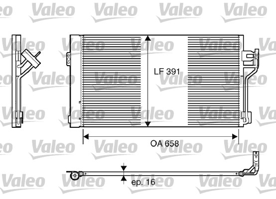 Skraplacz klimatyzacji VALEO 817842