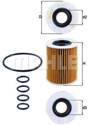 Filtr oleju KNECHT OX 437D