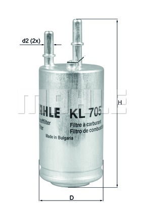Filtr paliwa MAHLE KL 705