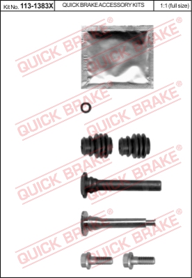 Zestaw tulei prowadzących zacisk hamulca QUICK BRAKE 113-1383X