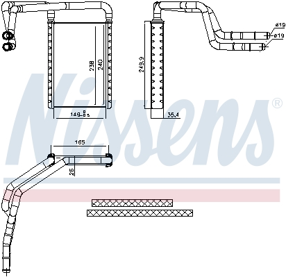 Nagrzewnica NISSENS 707182