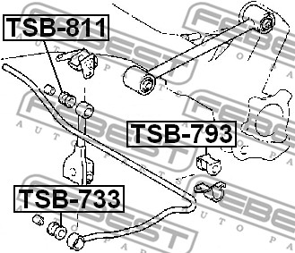 Tuleja wahacza FEBEST TSB-811