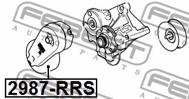 Rolka napinacza paska osprzętu FEBEST 2987-RRS