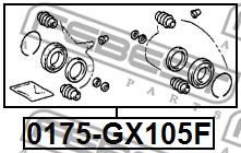 Zestaw naprawczy zacisku FEBEST 0175-GX105F
