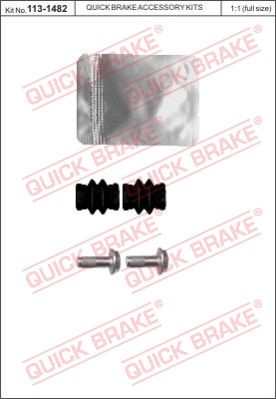 Zestaw naprawczy zacisk hamulcowy QUICK BRAKE 113-1482