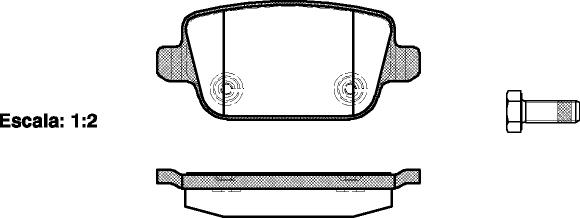 Klocki hamulcowe REMSA 1256.00