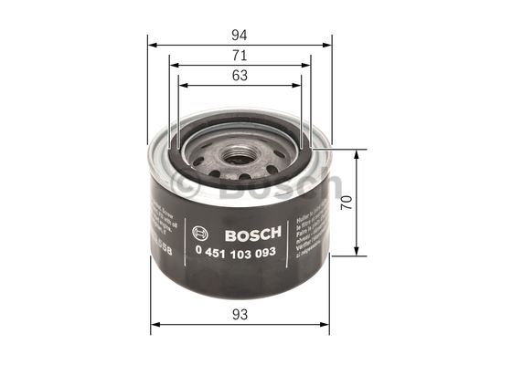 Filtr oleju BOSCH 0 451 103 093