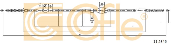 Linka hamulca ręcznego COFLE 11.5346
