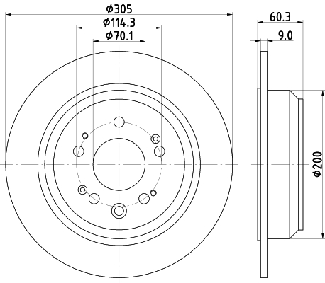 Tarcza hamulcowa HELLA 8DD 355 116-111