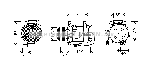 Kompresor klimatyzacji AVA QUALITY COOLING HDAK208
